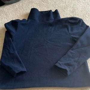 Dudley Stephens Navy Blue Turtleneck Top